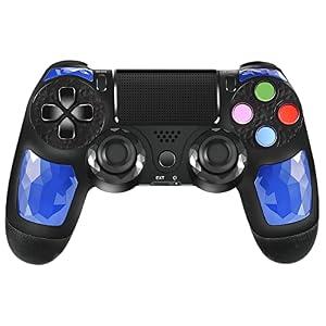 GEOARAL PS4 Controller Wireless, with USB Cable/ 1000mAh Battery/ Dual Vibration/ 6-Axis Motion Control/ 3.5mm Audio Jack/ Multi Touch Pad/ Share Button, PS4 Controller Compatible with PS4/ Slim/ Pro/ PC