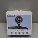 SWEETFULL Baby Stroller Fan - 4000mAh Rechargeable 4-Speed Quiet with LED Display & Night Light, Mini Portable 360 Clip On Safe Fan for Car Seat, Crib, Travel - Black