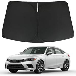 for Honda Civic 2022 2023 2024 2025 Windshield Sun Shade Cover - Custom Fit Honda Civic Sunshade Foldable Front Window Sunshade Sun Visor Protector Block UV Rays Keep Your Car Cooler Car Accessories