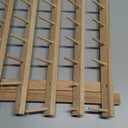 New brothread 2X60 Spools Wooden Thread Rack/Thread Holder Organizer with Hanging Hooks for Embroidery Quilting and Sewing threads