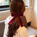 2 x Christmas Dark Burgundy Velvet Ribbon, 3/8 Inch x 30 Yard Vintage Single Face Spool Satin Velvet Ribbon for Christmas Wreath Decoration DIY Bow Craft Gift Wrapping Wedding Ornaments Party Home Decor