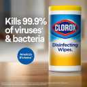 Clorox Disinfecting Wipes Pack - 5X Cleaning Power, Kills 99.9% of Bacteria - 15 Pack