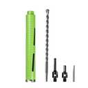 1 1/2 Inch Dry Core Drill Bit with Pilot Bit and 2 Pcs Adapters (SDS Plus Adapter&Hex Adapter), 5/8"-11 Threaded Diamond Core Bit for Concrete/Brick/Masonry, 10" Drilling Depth