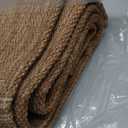 MontVoo-Outdoor Rug Carpet Patio Rug 5x7 ft Polypropylene Indoor Outdoor Rugs for Patio Deck Balcony Porch, Textured Weave, Durable for High Traffic, Fade-Resistant, Boho Geometric Neutral Brown