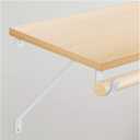 Nuk3y Heavy Duty Adjustable Shelf Rod Support Bracket (White)