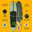 Retrospec Weekender Inflatable Stand Up Paddle Board Includes Paddle, Pump, and Accessories 106 Lightweight iSUP, Puncture Resistant Inflatable Paddle Board for Adults