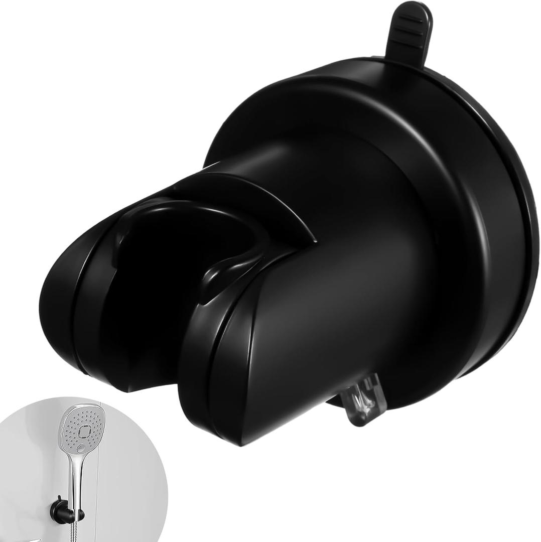 Handheld Shower Head Holder, Removable Shower Head Holder with Suction Cup No-Drill Reusable Adjustable Wall Mount Waterproof Showers Bracket for Bathroom Handheld Shower Head Holder, Removable Shower Head Holder with Suction Cup No-Drill Reusable Adjustable Wall Mount Waterproof Showers Bracket for Bathroom