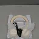 Noise Cancelling Headphones Wireless Bluetooth, Over Ear Headphones Bluetooth with Microphone, Cancelling Wireless Headphone Over Ear, 65h Playtime, Clear Calls, Comfort Fit For Travel (Beige)