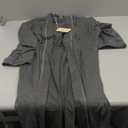 Ekouaer Robes for Women Knee Length Bathrobe Lightweight Kimono Robe 3/4 Sleeve Loungewear Soft Sleepwear with Pockets (Small, Dark Gray)