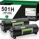 MasaiMara High Capacity Version | 50F1H00 501H | Black Toner Cartridge for Lexmark MS310dn MS310d MS410dn MS510 MS510dn MS610 MS610dn MS610de MS610dtn MS312 MS312dn MS315dn MS415 MS415dn Printer