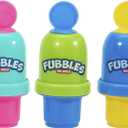 Fubbles Bubbles No-Spill Bubble Tumbler for Babies Toddlers and Kids | Includes 6oz Bubble Solution and Bubble Wand (Tumbler Colors May Vary)(Pack of 3)