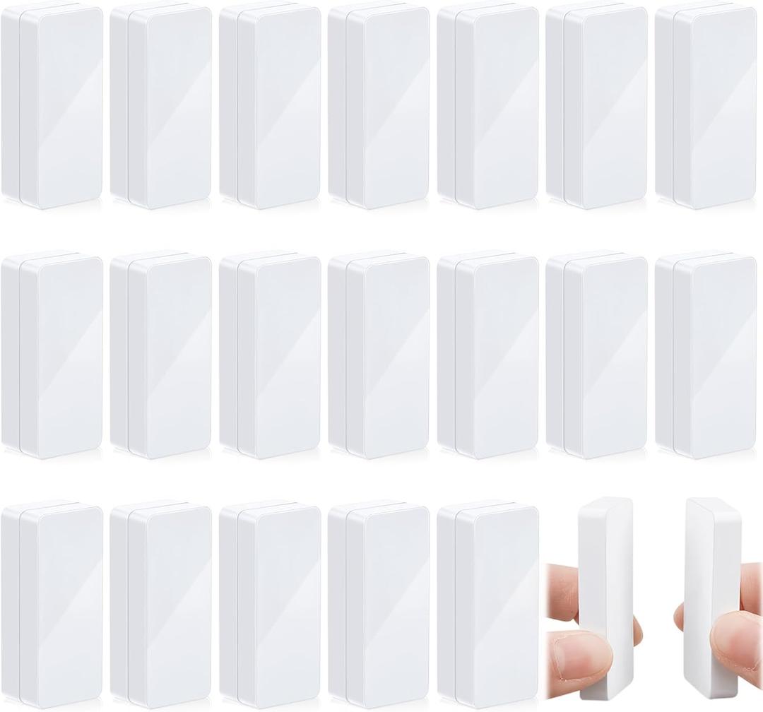 40 Pieces Outdoor Curtain Weights, Heavy Duty Waterproof Magnetic Drapery Weights for Home Decor, Shower Curtains, Outside Curtain, Tablecloth, Tablecloth to Stop Wind (White)