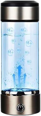 SANTIFY Hydrogen Water Bottle 14 Oz Portable Hydrogen Water Ionizer Machine - Hydrogen Water Generator - Hydrogen Rich Water Glass Health Cup (1)