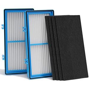 Leemone Aer1 Filter Replacement for Holmes Air Purifiers, 2 True HEPA Filters + 4 Carbon Booster Filters, HAPF30AT , 1PACK