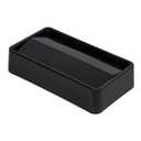 TrimLine Plastic Swing Top Lid, 20.19" x 11.56" x 4-1/2", 15-23 gal, Black