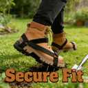Secure-Fit, Easy-to-Assemble and Universal-Fit Lawn Aerator Shoes, with 2 Inch Long Spikes and Hook and Loop Straps for Grass. Includes Stainless Steel Shovel, Fits Men 6-11 and Women 4-12