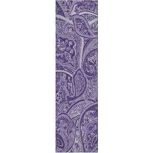 Addison Rugs Chantille ACN623 Purple 2'3" x 7'6" Indoor Outdoor Hallway Runner Rug, Stain Resistant Washable Kitchen Area Carpet for Bathroom, Laundry and Bedroom Rug