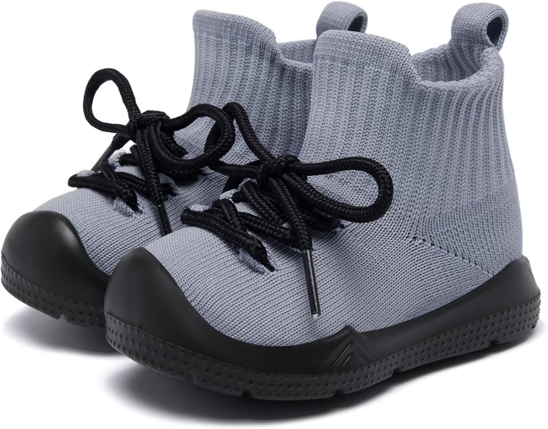 MORENDL Baby Sock Shoes Toddler Sneakers Infant Tennis Slip On Walking Shoes Boys & Girls Non-Slip Slippers, 125