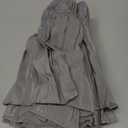 Biscaynebay Wrap Around Bed Skirts for Full & Full XL Beds Extra Short Drop of 9", Silver Grey Elastic Dust Ruffles Easy Fit Wrinkle and Fade Resistant Silky Luxurious Fabric Solid Machine Washable