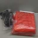 QPAU Blow up Inflatable Toddler Travel Bed with Sides, Toddler Air Mattress for Camping, Traveling, Hotel, or Home Use, Hand Pump Included (Red)