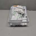 PXRACK 2 Pack Under Sink Organizer,Adjustable Height,2 Tier Pull Out Under Cabinet Organizer,Slide Out Thickened Metal Under Sink Storage for Kitchen Bathroom Laundry Cabinet Pantry,White(L)