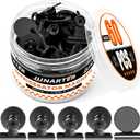 60 Pack Magnetic Clips Heavy Duty, Black Magnet Clips for Fridge, Refrigerator Magnets, Strong Magnetic Clip, Scratch Free Magnets with Clip for Whiteboard, Refrigerator, Locker
