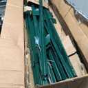 20 Pack Metal Fence Posts, 3ft Heavy Duty U-Post, Green Garden Stakes, No-Dig Post Anchors for Wire Fences, Temporary Fencing, Electric Fence, and Corner Support