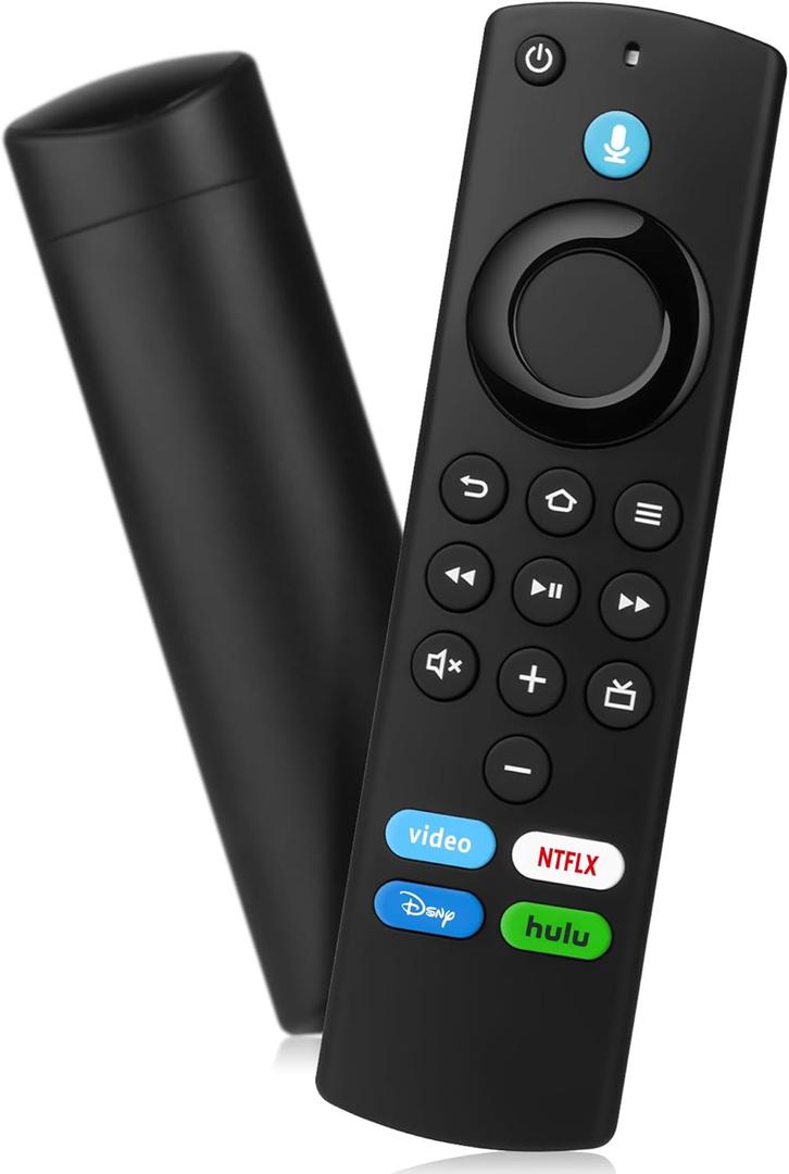 Replacement Voice Remote Compatible with All Fires Series Smart TV Cube(1st/2nd/3rd Gen),TV Stick(4K/4K Max/Lite),Smart TVs (3rd Gen),for Hisense/TCL Smart TVs