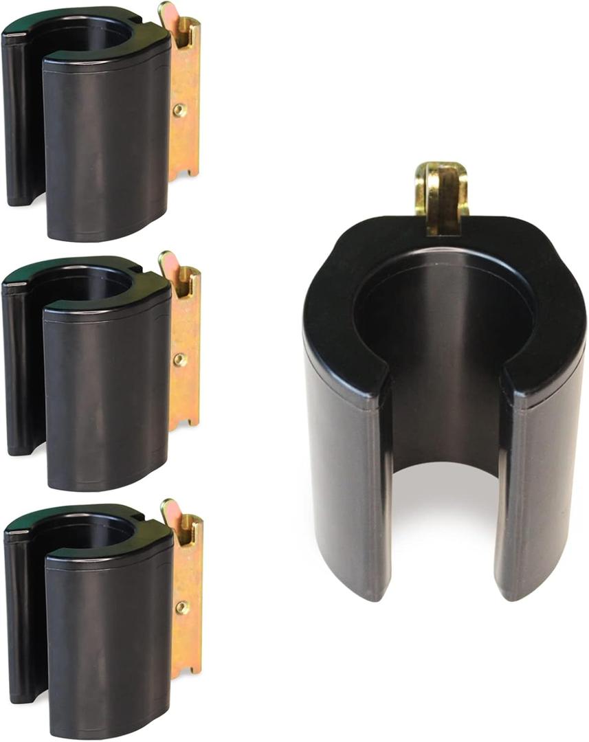 4 Pack E Track Tool Holders, E Track Accessories to Keep Shovels,Broom,Rakes,Tools Stable. Suitable for Garden, Garage, Warehouse & Workshop