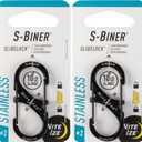 Slidelock Steel S-Biner #2 Black Nite Ize Lsb2-01-R3