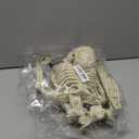 36" Skeleton Halloween Decorations, 3FT Realistic Full Body Movable Posable Joints Skeleton, Creepy Halloween Plastic Skeleton for Graveyard Decorations, Haunted House Props Indoor/Outdoor Decor