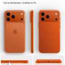 TORRAS Magnetic Slim-Fit for iPhone 17 PRO MAX Case, Ultra-Thin 17 ProMax Phone Case Compatible with MagSafe, Light Anti-Scratch Matte Hard PC Bayer 6.9 inch OriginFit, Glossy Orange