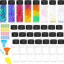 29 Pcs Empty Sensory Bottles With Lids,10 Oz/ 350 Ml Leakproof Clear Plastic Water Bottles Reusable Empty Plastic Bottles For Sensory Crafts Classroom Handmade Party Supply