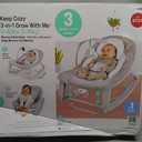 Ingenuity Keep Cozy 3-in-1 Grow with Me Vibrating Baby Bouncer, Seat & Infant to Toddler Rocker, Vibrations & -Toy Bar, 0-30 Months Up to 40 lbs (Weaver)