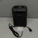 Space Heater, 1500W Electric Heaters Indoor Portable with Thermostat, PTC Fast Heating Ceramic Room Small Heater with Heating and Fan Modes for Bedroom, Office and Indoor Use (Black)