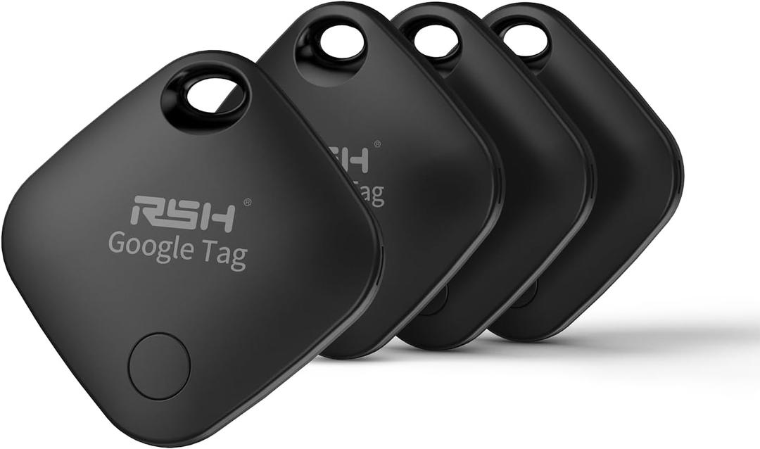 Air Tracker Tag for Android 4 Pack Luggage Tracker Tags 2026Update Works with Google Find Hub App Bluetooth Tracker Key Finder Item Locator for Luggage, Backpack, Suitcases, Replaceable Battery