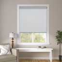 Changshade Cordless Blackout Roller Shades Blinds for Windows,Free-Stop Shades with Valance,Thermal Insulated UV Protection Waterproof Roll Up Window Blinds for Home,Office,White,30" W x 72" H