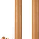 2 Pack 4 x 48 Inch Mailing Tubes 0.12" Thick Kraft Paper Poster Tube with Plastic Caps for Mailing Storing Rolled Goods Storage of Art Craft Document