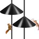 Gtongoko 19 Inch Squirrel Baffle for Bird Feeder Pole Squirrel Guards for Shepherds Hook Stopper for Bird Feeders Black 2 Pack