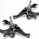 2" Front Drop Spindle Lowering Kit Compatible with Chevrolet S10 1982-2004, S10 Blazer RWD 1983-1994, GMC S15 RWD 1983-1990, 2WD ONLY