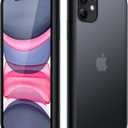JETech Matte Case for iPhone 11 6.1-Inch, Shockproof Military Grade Drop Protection, Frosted Translucent Back Phone Cover, Anti-Fingerprint (Black)
