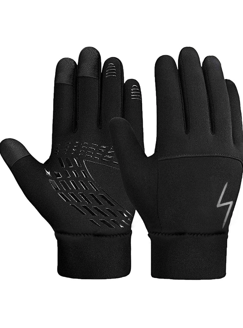 Kids Winter Gloves Back Water Repellent Touchscreen Warm Fleece Anti-slip for Boys Girls Teen S (4-6 Years)