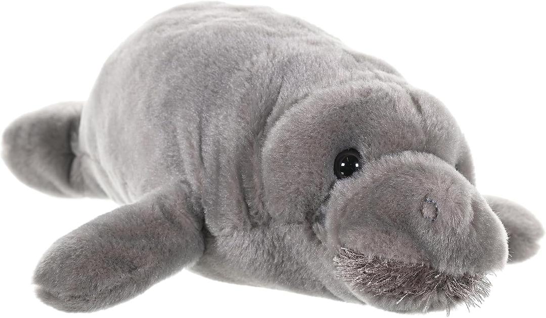 Wild Republic Manatee Plush, Stuffed Animal, Plush Toy, Gifts for Kids, Cuddlekins 10 Inches