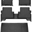 Binmotor-Floor Mats & Cargo Liner Set for Ford Escape 2013-2019, All Weather Car Floor Mat for Ford Escape Accessories, Mats TPE Car Liners Escape Trunk Liner Trunk Mat