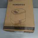 KZF 4L Top Fill Humidifiers for Bedroom & 60H Runtime - Cool Mist Humidifier, 3 Mist Levels, 8H Timer, Essential Oil Tray, Humidity Display, Quiet for Bedroom, Baby, Plants, Large Room