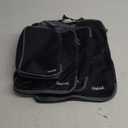 BAGAIL 4 Set/6 Set/8 Set Compression Packing Cubes Travel Accessories Expandable Packing Organizers (Cloth Pattern, 4-Black)