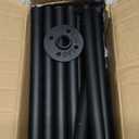 Jolitac Industrial Pipe Shelf Home Storage Hung Bracket, Wall Mount Black Retro Iron Pipe Floating Shelves Rack, DIY Shelving Bracket Supports for Bookshelf & Bookcase (3Tier x2, No Planks)