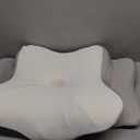 DONAMA Cervical Pillow for Neck and Shoulder,Contour Memory Foam Pillow,Ergonomic Neck Support Pillow for Side Back Stomach Sleepers with Pillowcase (Queen Size, Grey)