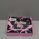 AISI HAIR 18 inch Highlights Brown Wig for Women Medium Length Wave Curly Glueless Synthetic Heat Resistant Hair Wigs for Daily Party Cosplay