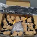 75 Pcs 2026 Mini Graduation Bear Bulk Set with 25 Graduation Gift Mini Stuffed Bears 25 Clear Plastic Fillable Ornament Balls and 25 Bow 2026 Party Favors(Black)